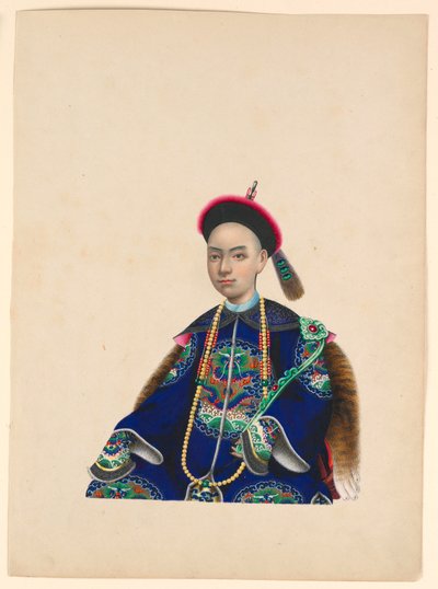 Miniature, Portrait of Seated Man, ca. 1820–60 by Unknown